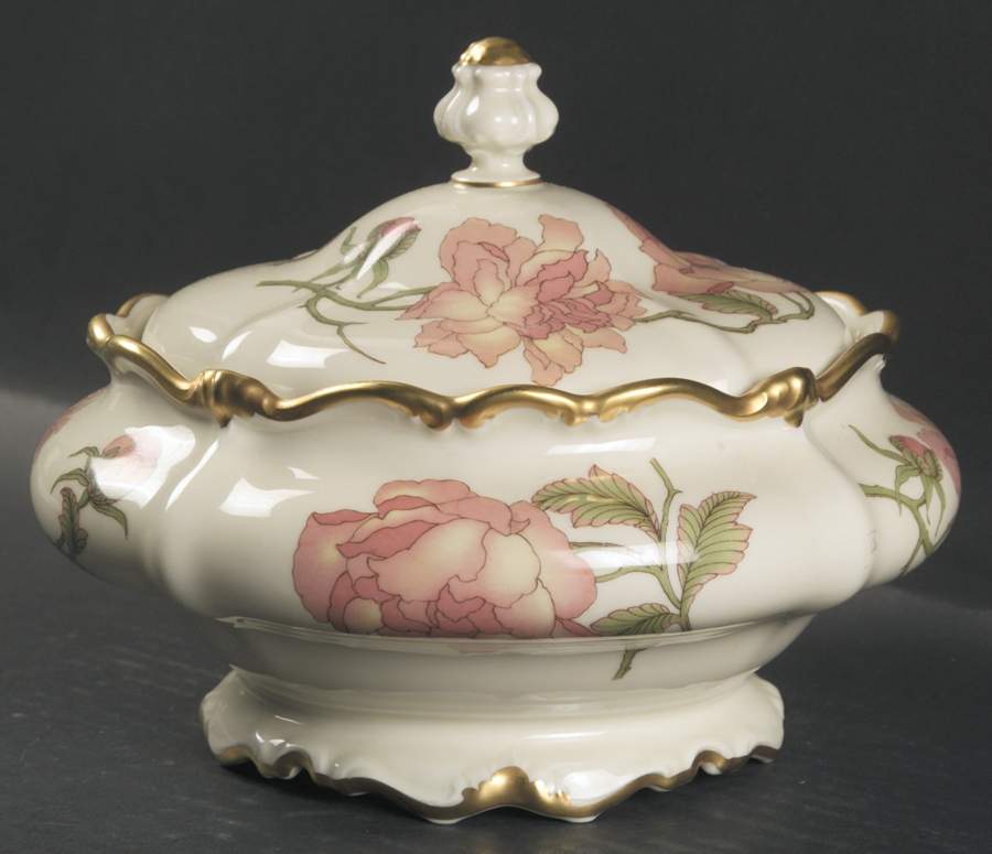 Rigoletto (Pompadour, Gold) Large Candy Box & Lid by Rosenthal - Continental-1