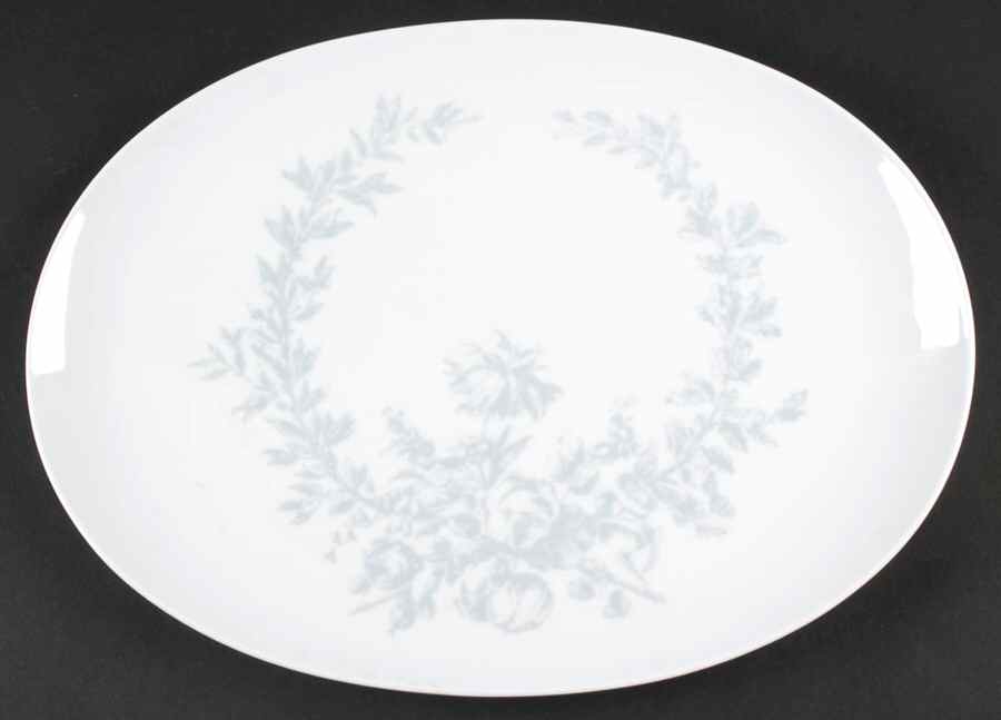 Rose Damask 13" Oval Serving Platter by Rosenthal - Continental-1