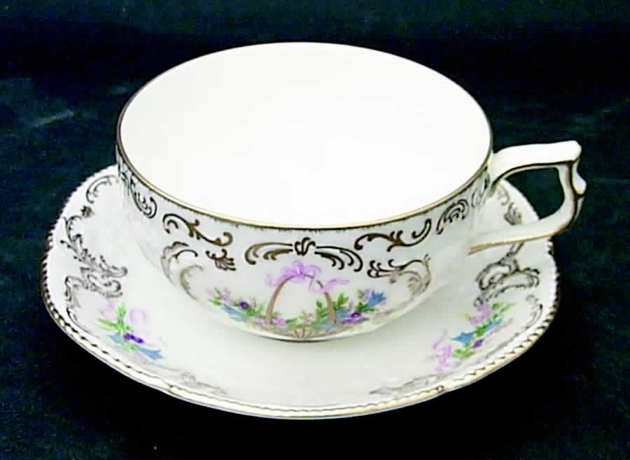 Rokoko Flat Cup & Saucer Set by Rosenthal - Continental-1