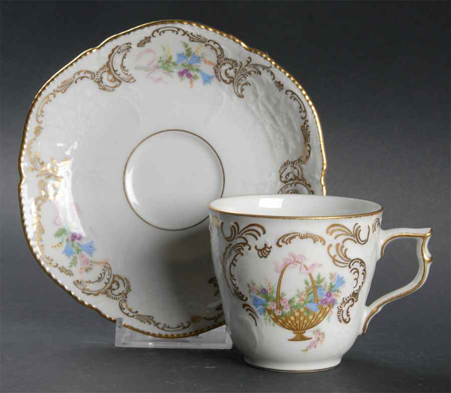 Rokoko Flat Demitasse Cup & Saucer Set by Rosenthal - Continental-1