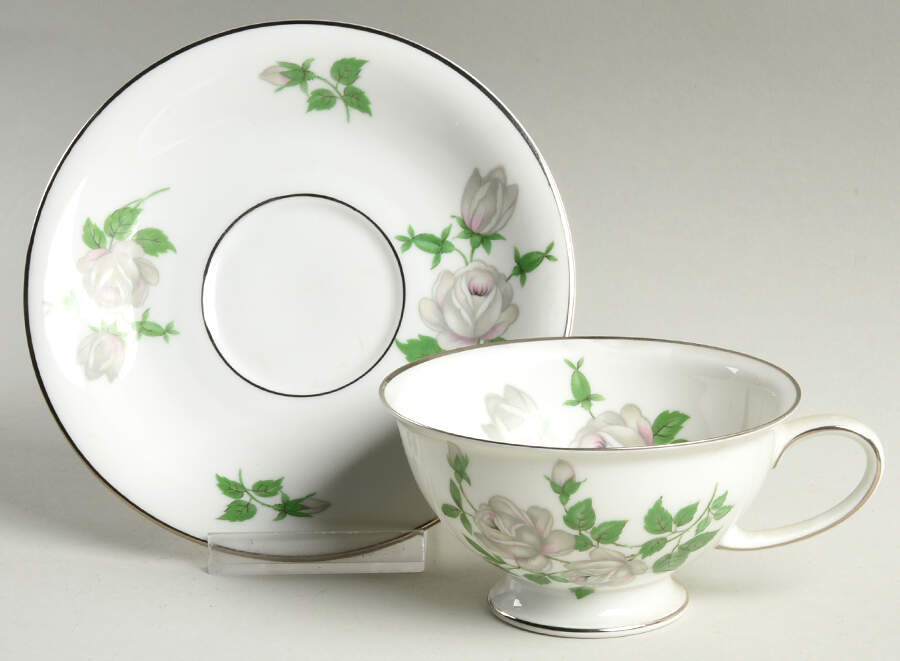 Romance (Winifred Shape) Footed Cup & Saucer Set by Rosenthal - Continental-1