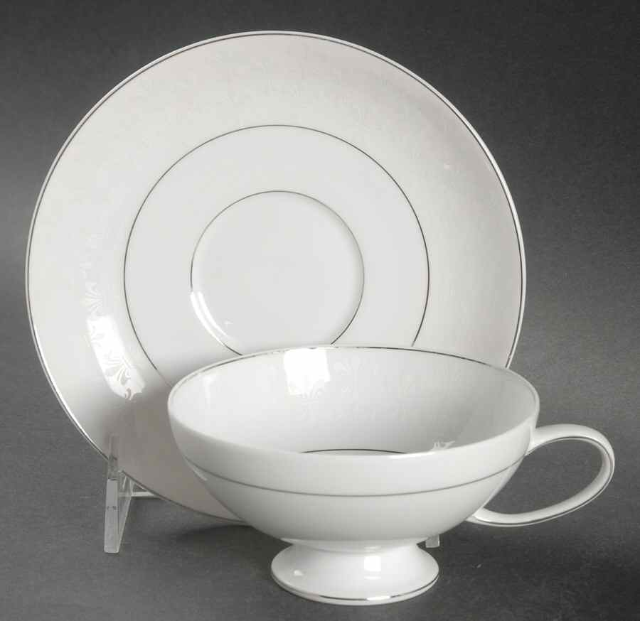 Royal Platinum Footed Cup & Saucer Set by Rosenthal - Continental-1