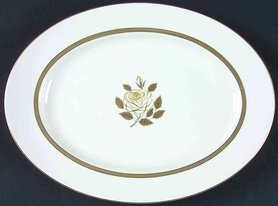 Rosenthal Rose 12" Oval Serving Platter by Rosenthal - Continental-1