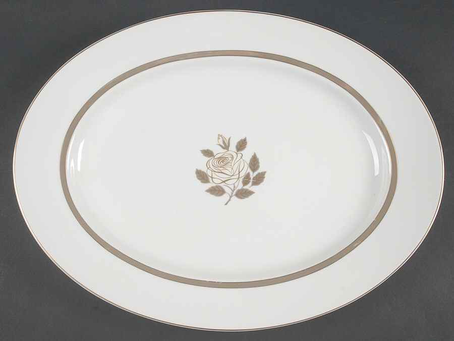 Rosenthal Rose 14" Oval Serving Platter by Rosenthal - Continental-1