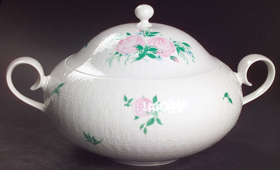 Romance Rose Round Covered Vegetable by Rosenthal - Continental-1