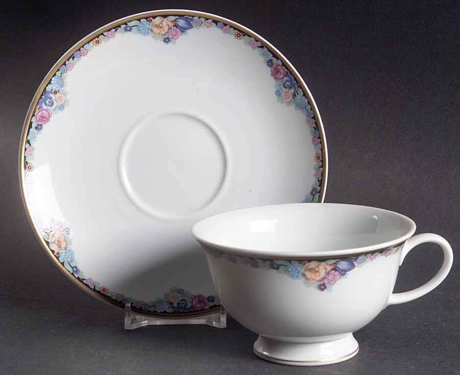 Rosalind Footed Cup & Saucer Set by Rosenthal - Continental-1