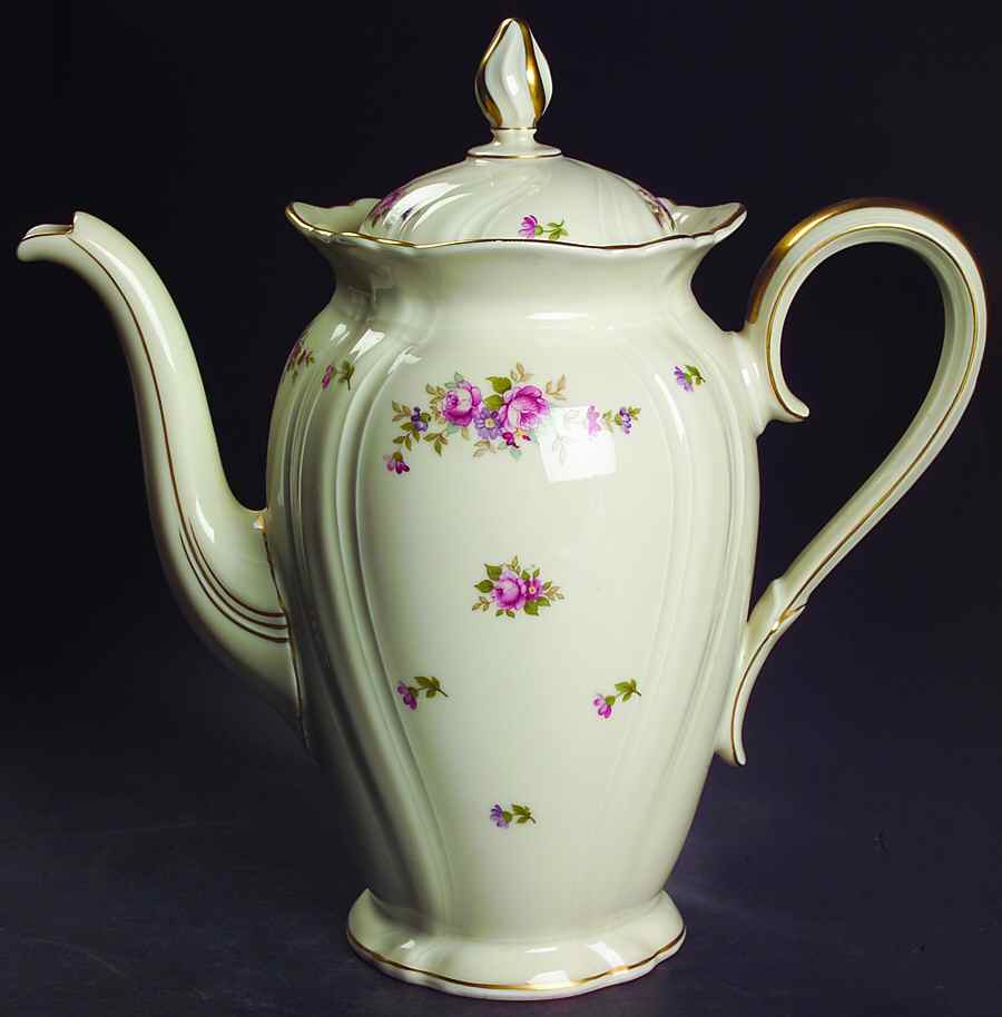 Rose Coffee Pot & Lid by Rosenthal - Continental-1