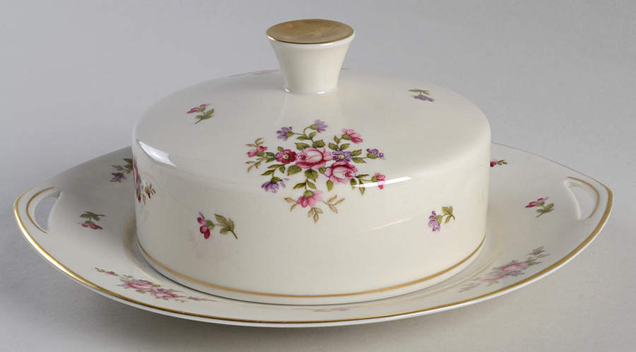 Rose Round Covered Butter by Rosenthal - Continental-1