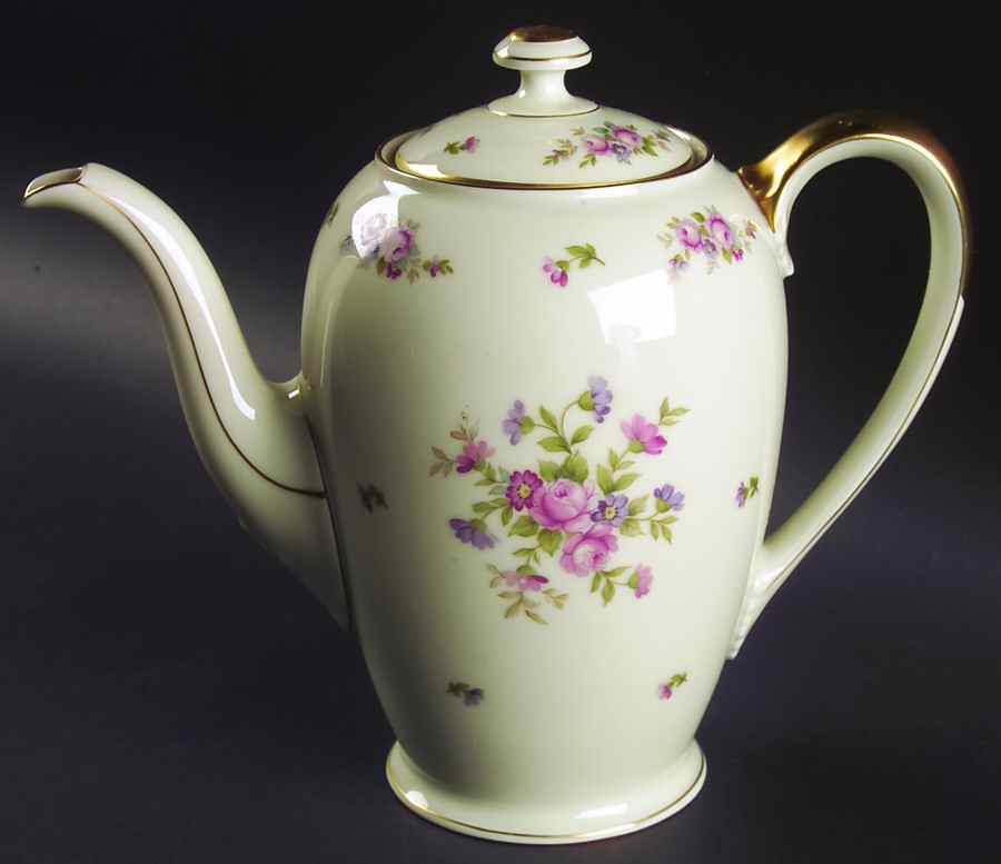 Rose Coffee Pot & Lid by Rosenthal - Continental-1