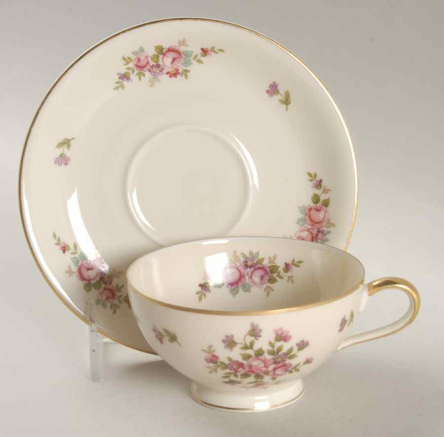 Rose Footed Cup & Saucer Set by Rosenthal - Continental-1
