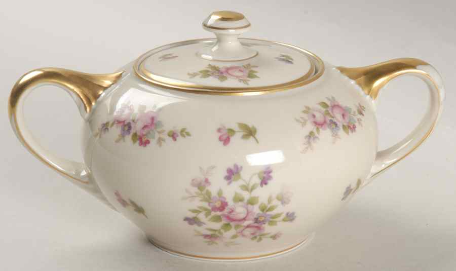 Rose Sugar Bowl & Lid by Rosenthal - Continental-1