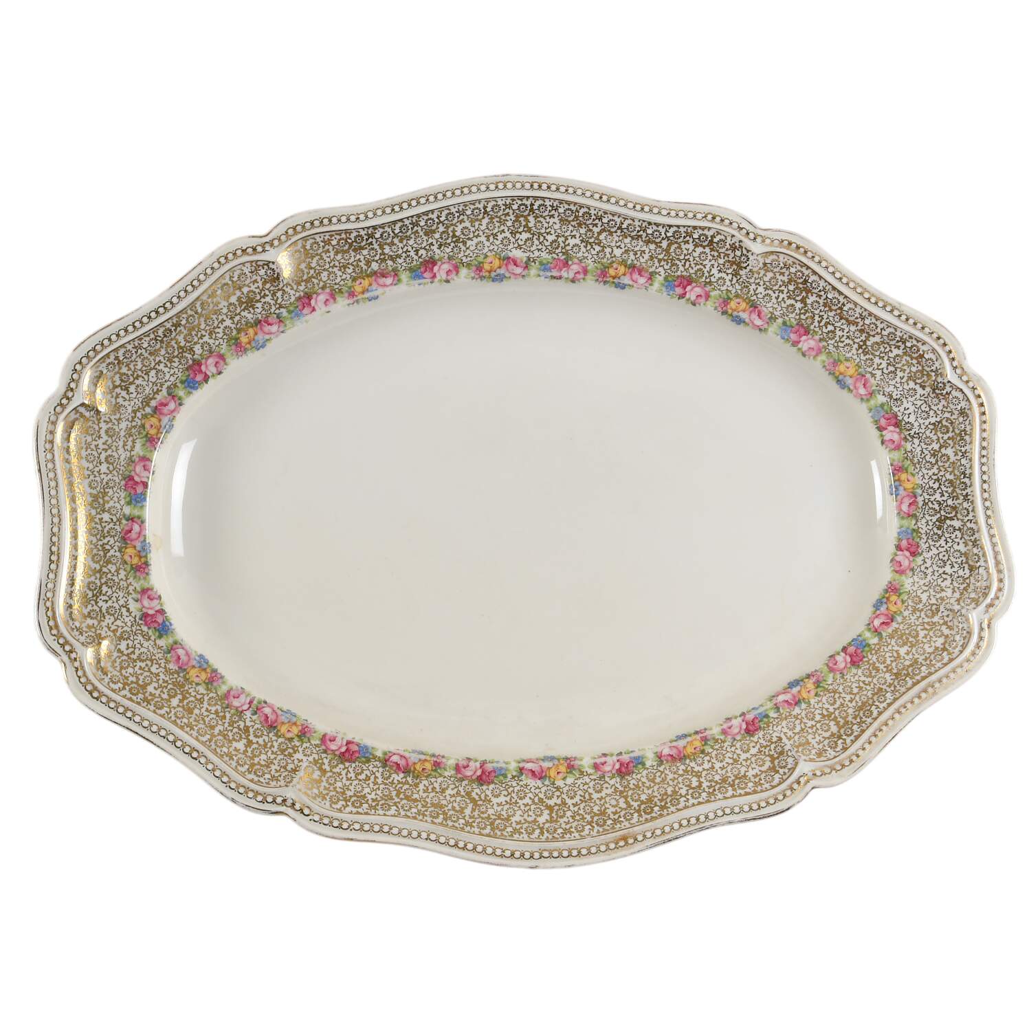 Rose Point 17" Oval Serving Platter by Rosenthal - Continental-1