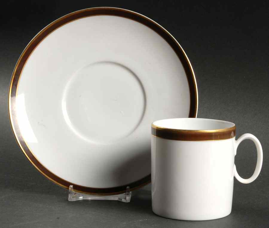 Rosette Flat Cup & Saucer Set by Rosenthal - Continental-1