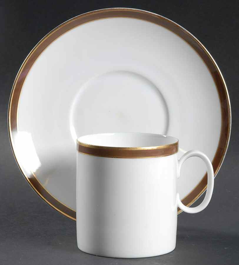 Rosette Flat Cup & Saucer Set by Rosenthal - Continental-1