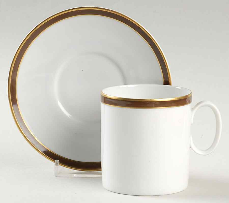 Rosette Flat Demitasse Cup & Saucer Set by Rosenthal - Continental-1