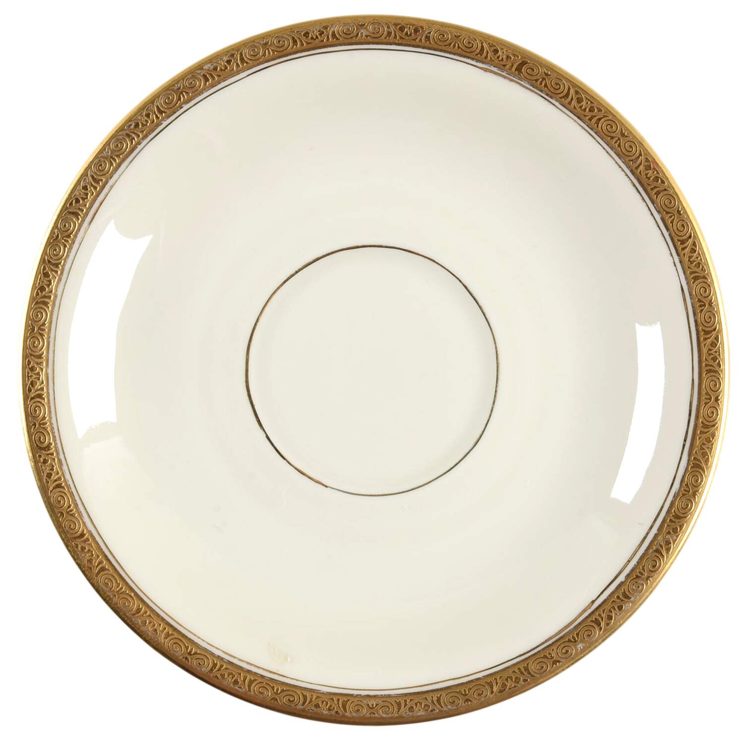 Royal (2462, Continental Ivory, Encrusted) Saucer by Rosenthal - Continental-1