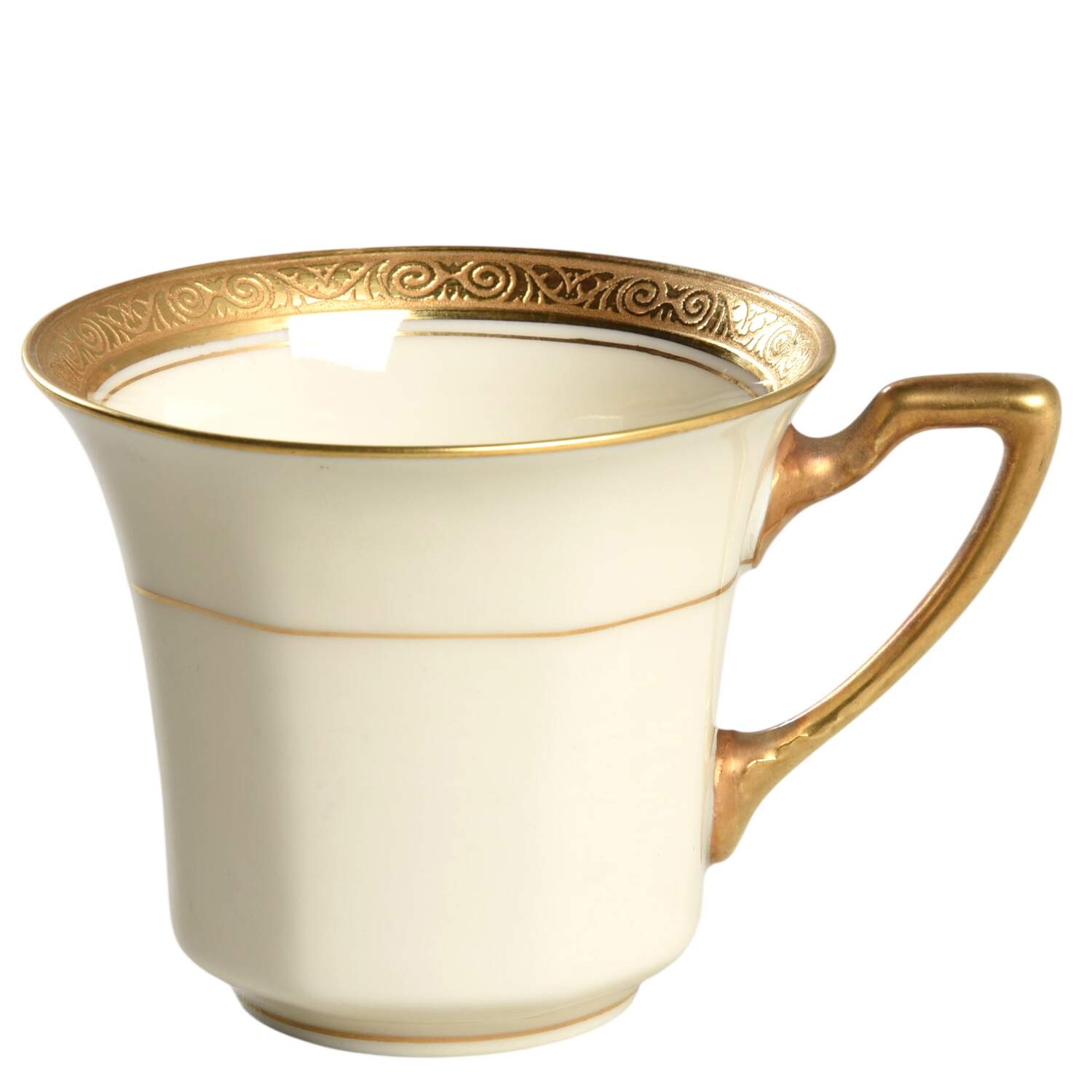 Royal (2462, Continental Ivory, Encrusted) Flat Demitasse Cup by Rosenthal - Continental-1