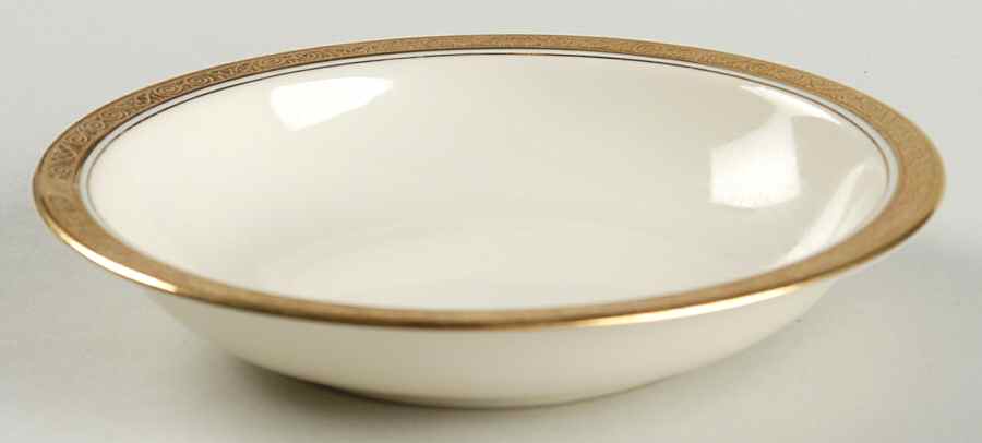 Royal (2462, Continental Ivory, Encrusted) Rim Fruit/Dessert (Sauce) Bowl by Rosenthal - Continental-1