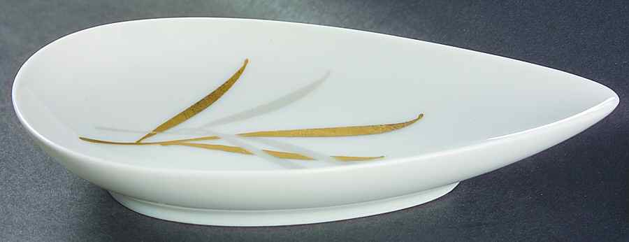 Royal (Form E, Gray and Gold Leaves) Puzzle Tray/Nut Dish by Rosenthal - Continental-1