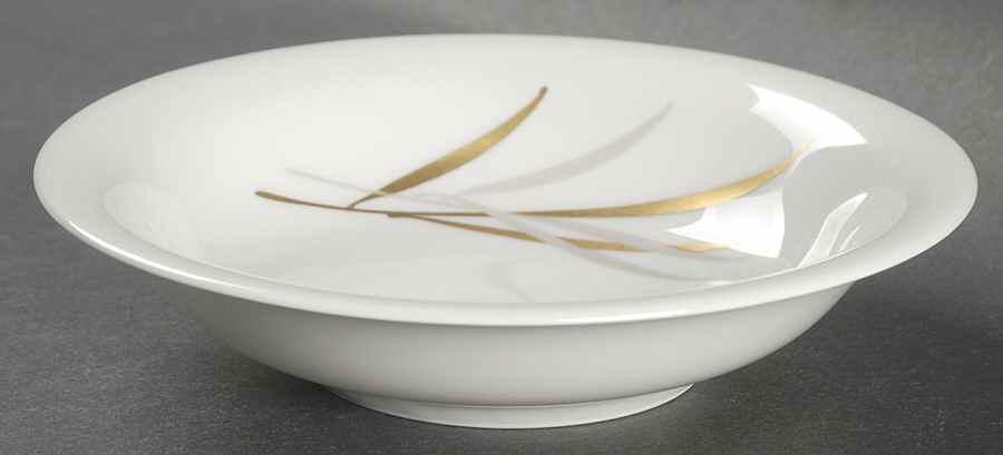 Royal (Form E, Gray and Gold Leaves) Fruit/Dessert (Sauce) Bowl by Rosenthal - Continental-1