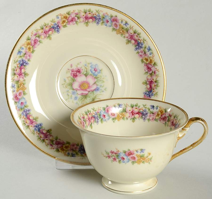 Santa Barbara Footed Cup & Saucer Set by Rosenthal - Continental-1