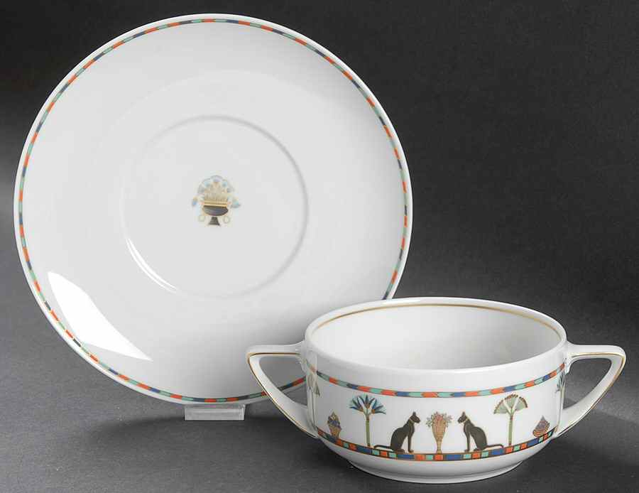 Sais Flat Cream Soup Bowl & Saucer Set by Rosenthal - Continental-1