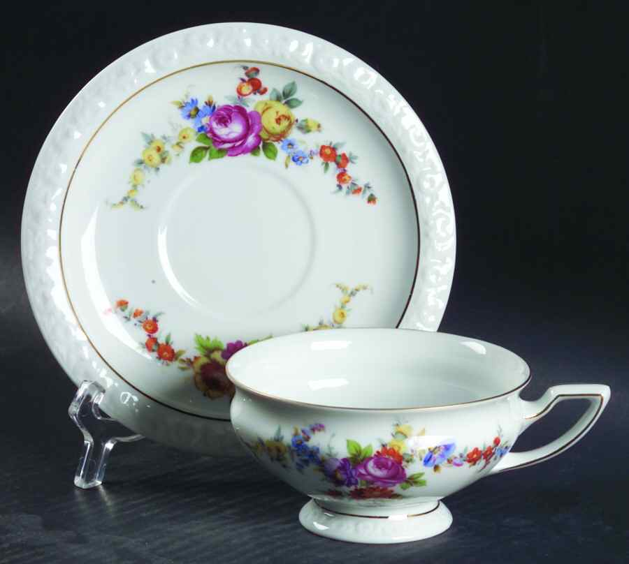 Samara Footed Cup & Saucer Set by Rosenthal - Continental-1
