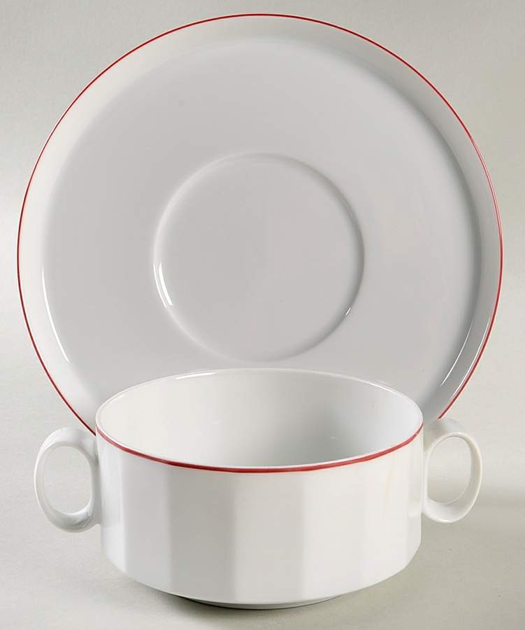 Samos Flat Cream Soup Bowl & Saucer Set by Rosenthal - Continental-1