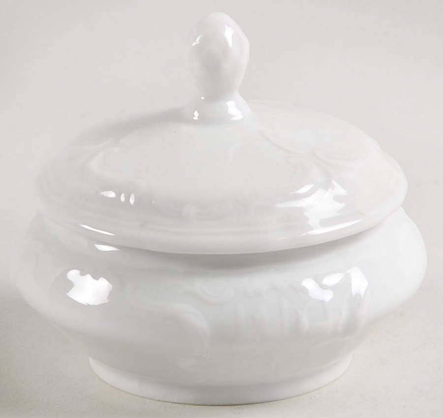 Sanssouci White Mini Sugar Bowl & Lid by Rosenthal - Continental-1