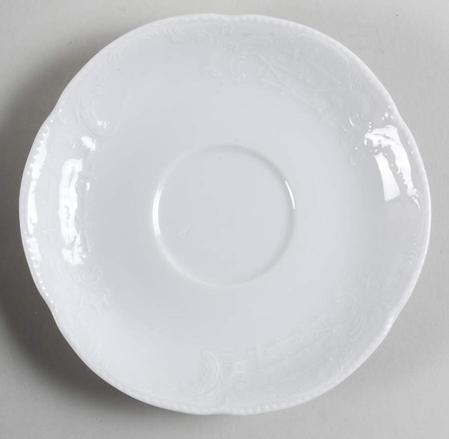 Sanssouci White Saucer for Flat Cup by Rosenthal - Continental-1