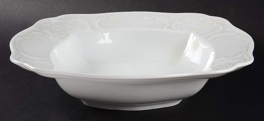 Sanssouci White 11" Square Vegetable Bowl by Rosenthal - Continental-1