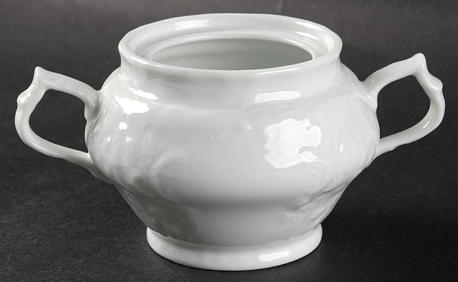 Sanssouci White Sugar Bowl No Lid by Rosenthal - Continental-1