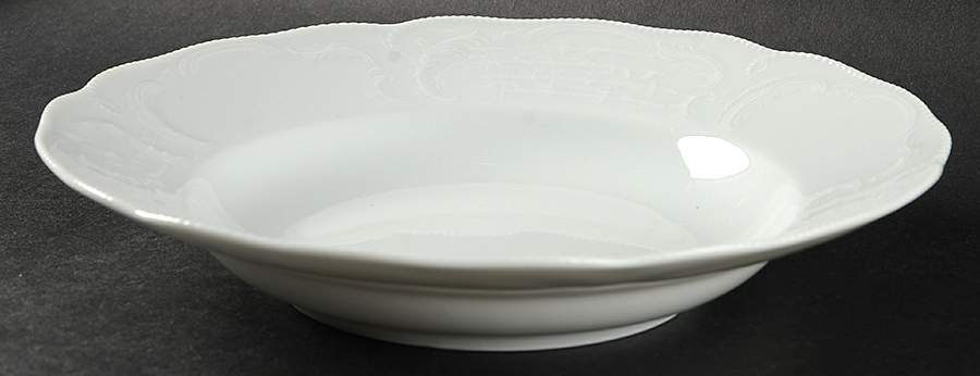 Sanssouci White Rim Soup Bowl by Rosenthal - Continental-1