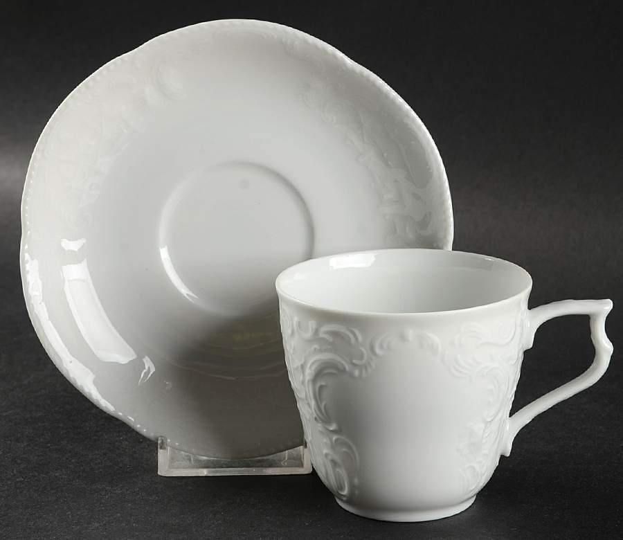 Sanssouci White Chocolate Cup & Saucer Set by Rosenthal - Continental-1