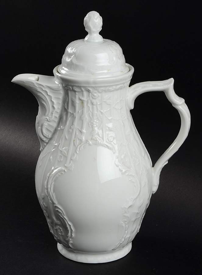 Sanssouci White Small Coffee Pot & Lid by Rosenthal - Continental-1