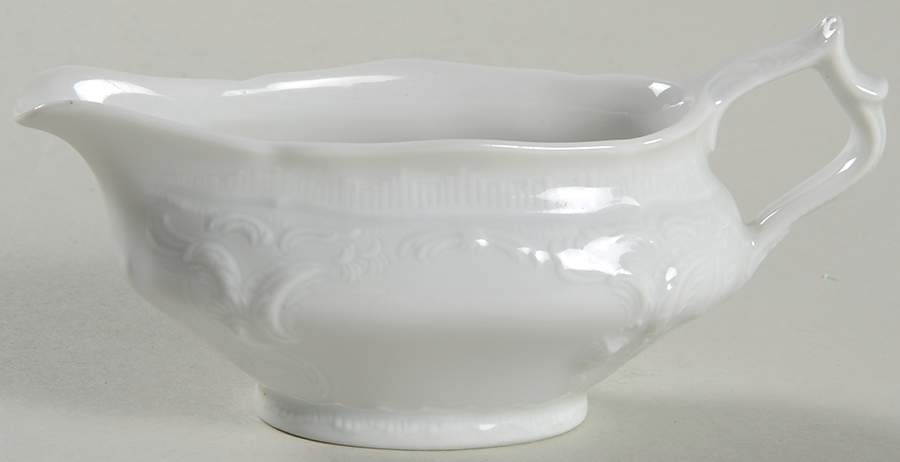 Sanssouci White Individual Gravy Boat by Rosenthal - Continental-1