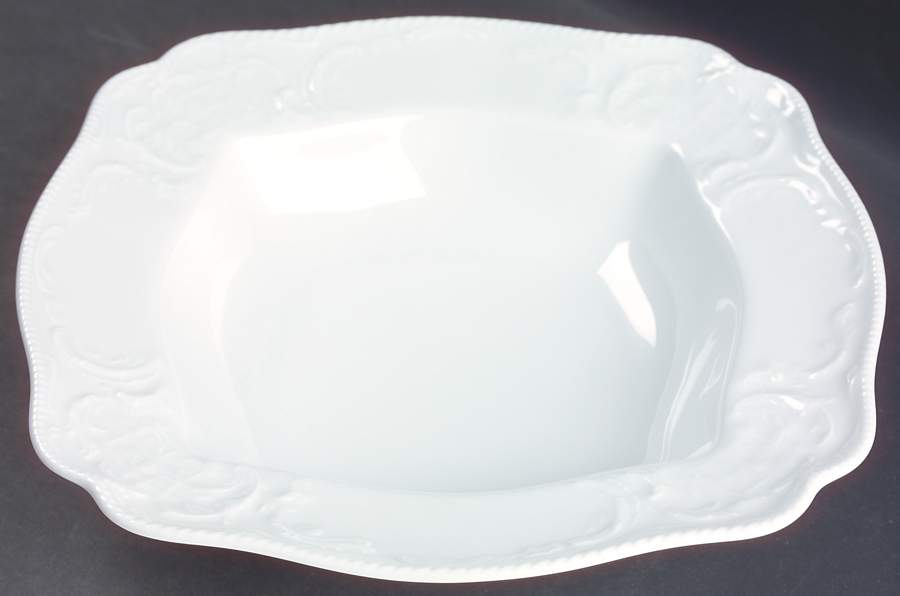 Sanssouci White 9" Square Vegetable Bowl by Rosenthal - Continental-1