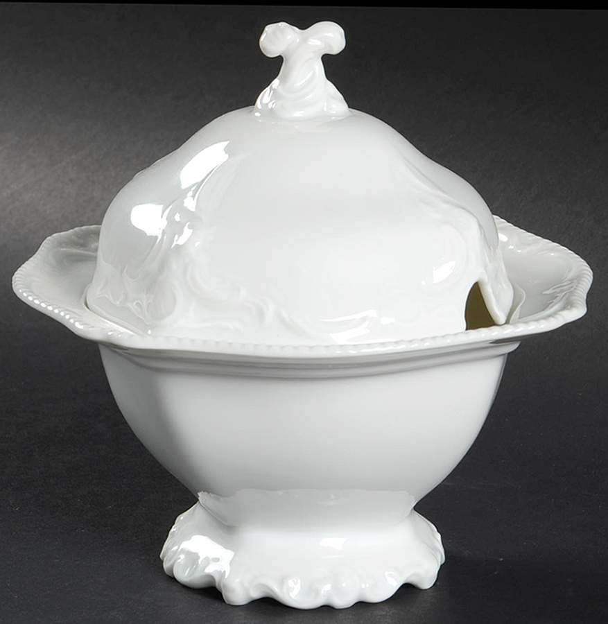 Sanssouci White Jam/Jelly & Lid by Rosenthal - Continental-1