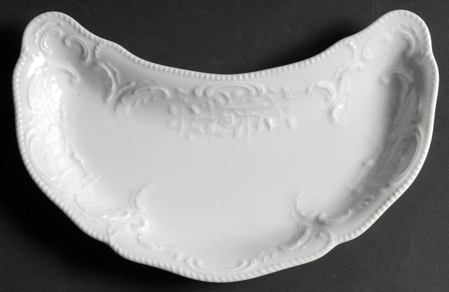 Sanssouci White Crescent Salad Plate by Rosenthal - Continental-1