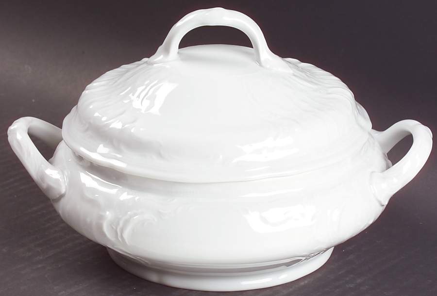 Sanssouci White Round Covered Vegetable by Rosenthal - Continental-1