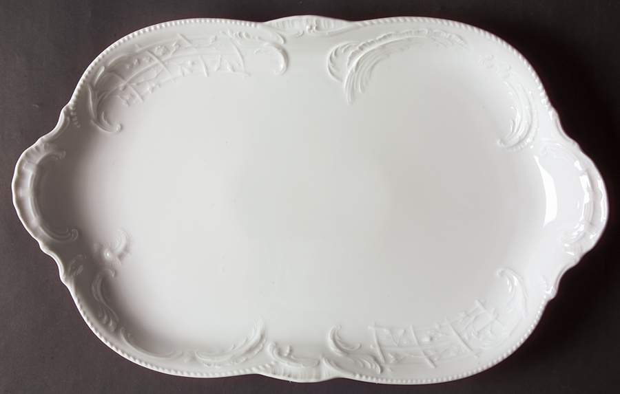 Sanssouci White 19" Oval Serving Platter by Rosenthal - Continental-1