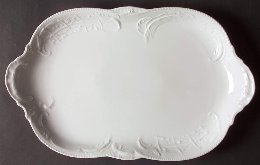 Sanssouci White 15" Oval Serving Platter by Rosenthal - Continental-1