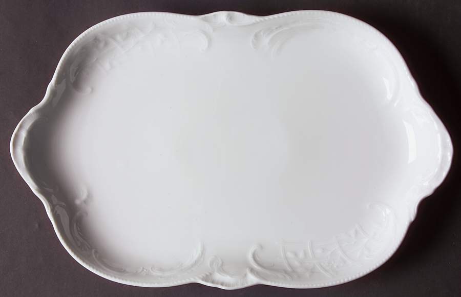Sanssouci White 13" Oval Serving Platter by Rosenthal - Continental-1