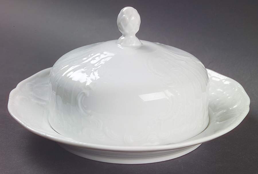 Sanssouci White Round Covered Butter by Rosenthal - Continental-1