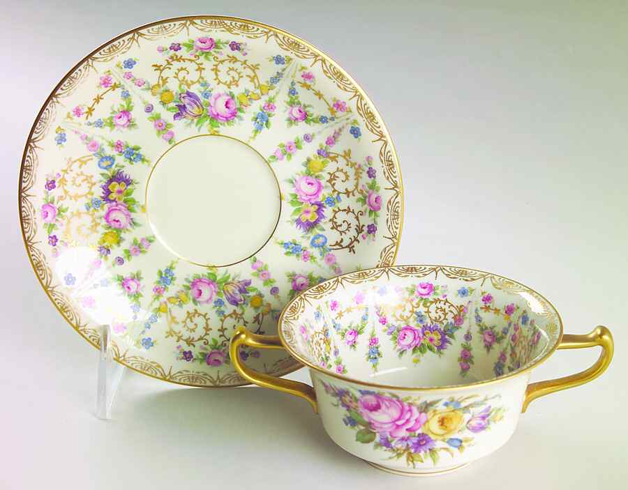 Santa Rosa Footed Bouillon Cup & Saucer by Rosenthal - Continental-1