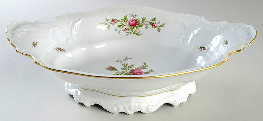 Sanssouci Rose White (Gold Trim) Centerpiece by Rosenthal - Continental-1