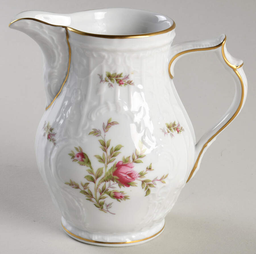 Sanssouci Rose White (Gold Trim) 16 Oz Pitcher by Rosenthal - Continental-1
