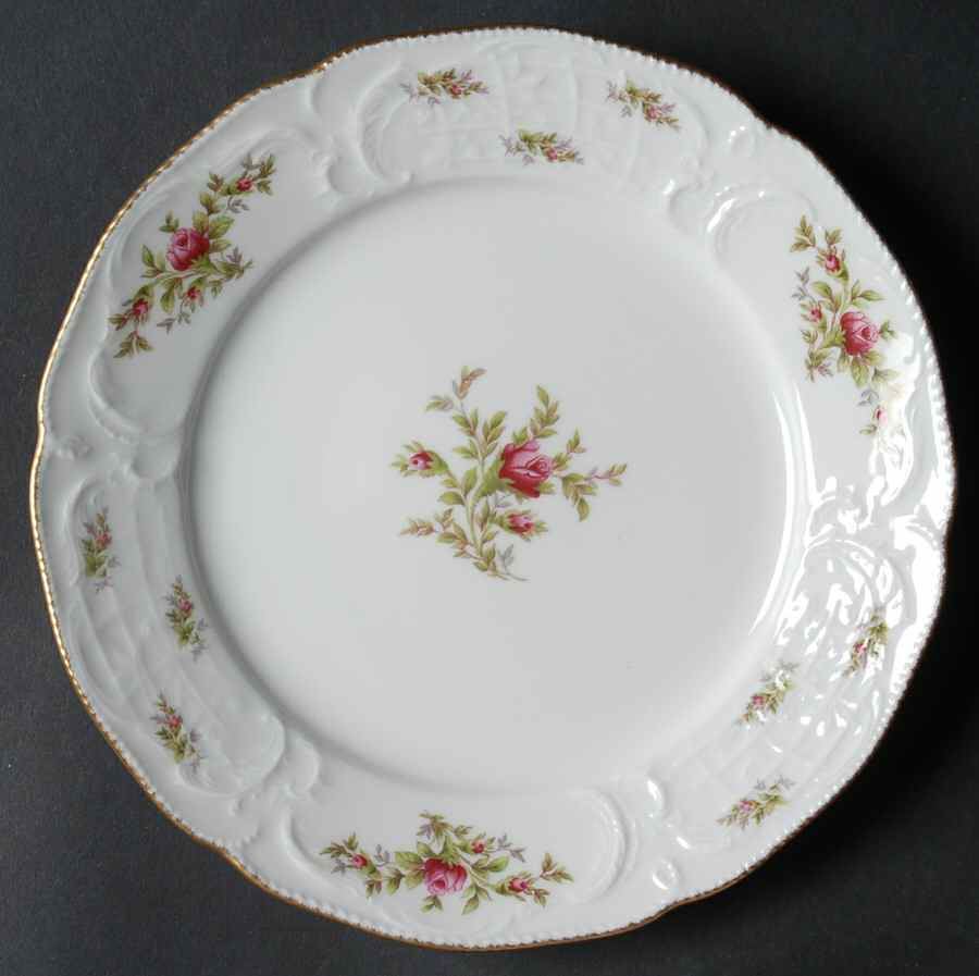 Sanssouci Rose White (Gold Trim) Salad Plate by Rosenthal - Continental-1