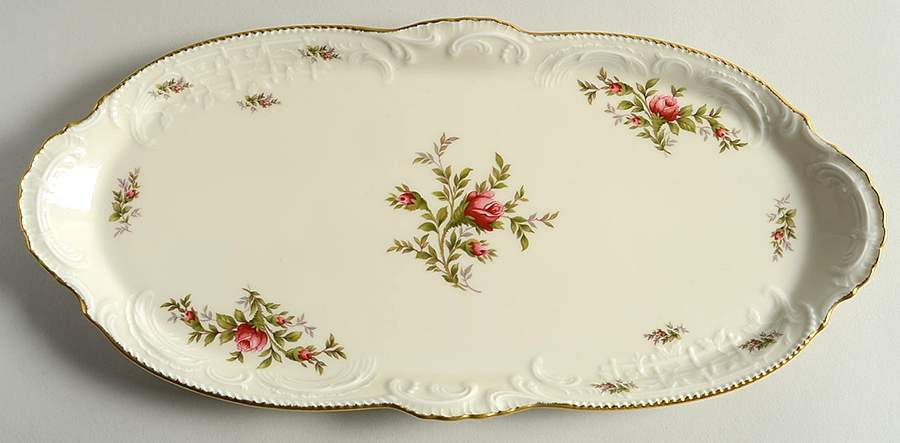 Sanssouci Rose Ivory (Gold Trim) Large Sandwich Tray by Rosenthal - Continental-1