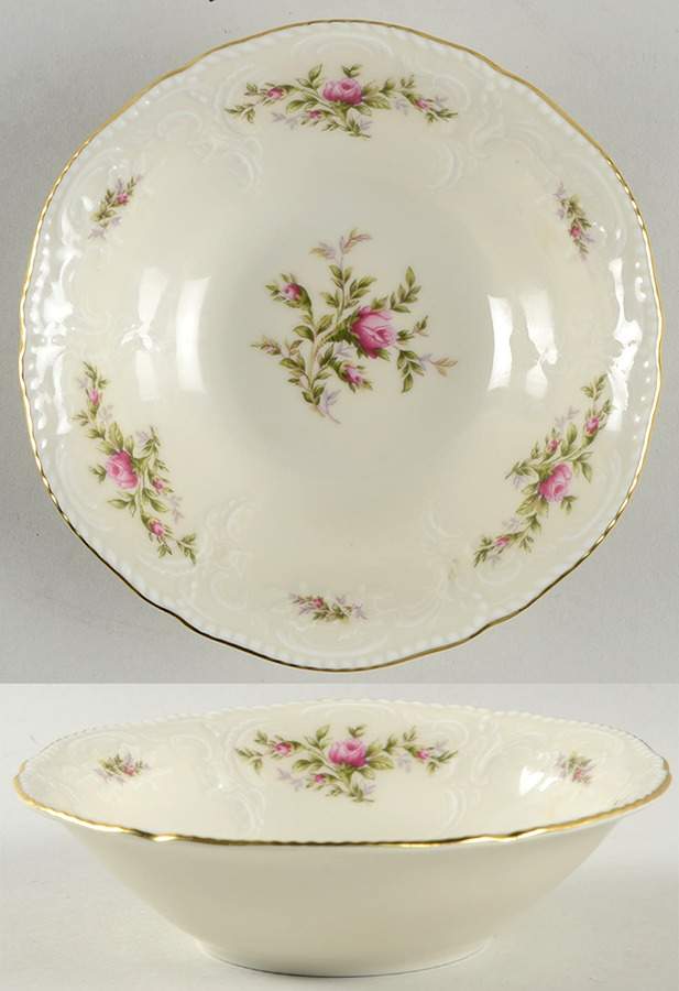 Sanssouci Rose Ivory (Gold Trim) Fruit/Dessert (Sauce) Bowl by Rosenthal - Continental-1